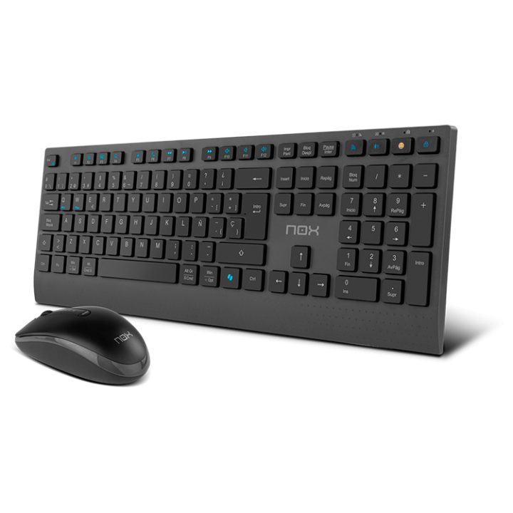 NOX LITE DUO Teclado+Rato Sem Fios Preto (NXLITEDUOSP)