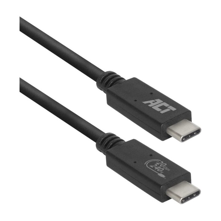 ACT AC7431 cabo USB USB4 Gen 2x2 1 m USB C 20 Gbit/s 240 W Preto