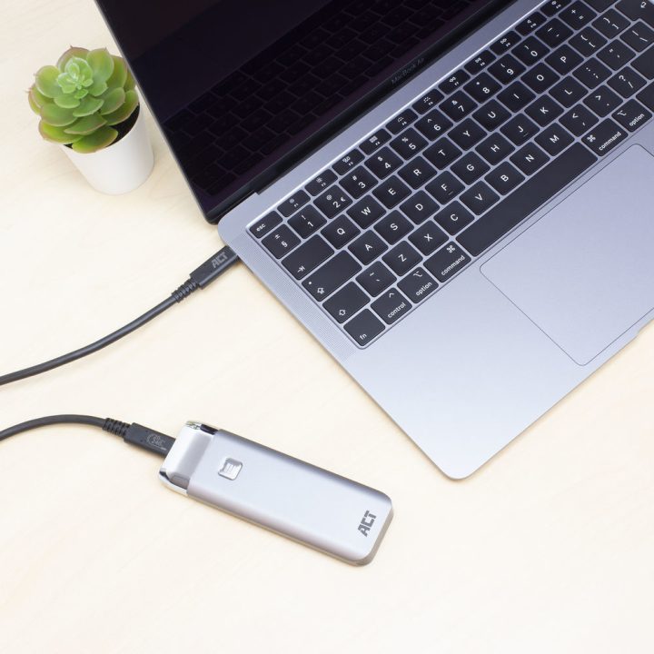 ACT AC7431 USB USB4 Gen 2x2 cable 1 m USB C 20 Gbit/s 240 W Black