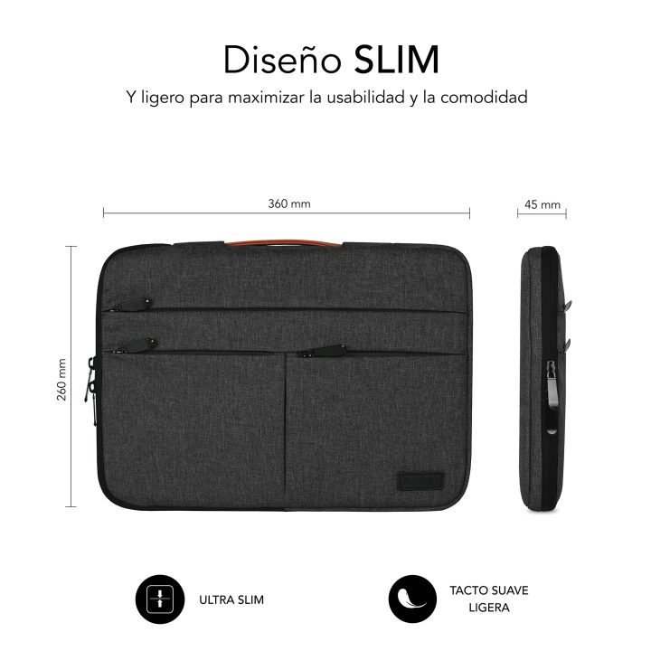 Funda Subblim air padding 360 sleeve para portatil 13.3 pulgadas-14…