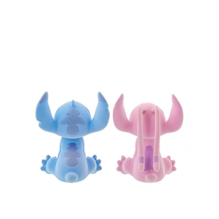 Pack of 2 Flocked Enesco Disney Stitch and Angel Kiss Figures…