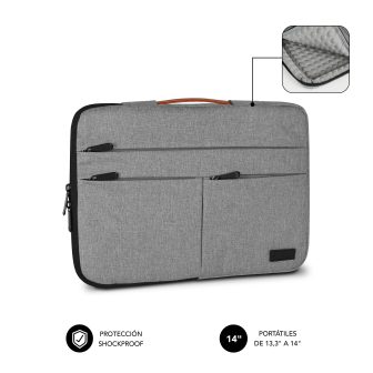 Subblim Funda Air Padding 360 Sleeve 13,3-14" Light Grey…