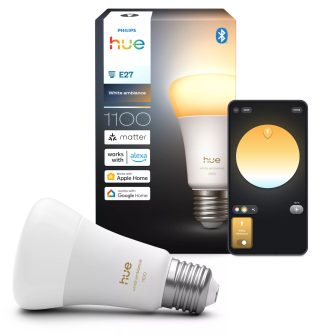 Philips Hue White ambiance Lâmpada inteligente A60 - E27 - 1100