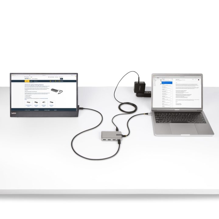 StarTech.com Hub USB-C de 4 Portas com Modo Alt DP para USB-C e Saída…