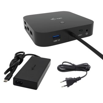 i-tec USB-C HDMI Dual DP Docking Station with Power Delivery 100 W +…