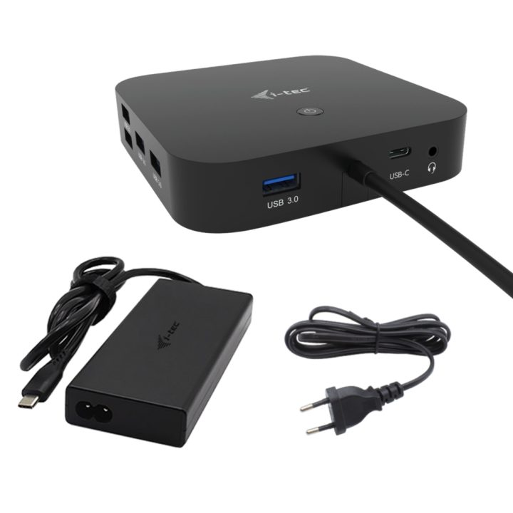 i-tec USB-C HDMI Dual DP Docking Station with Power Delivery 100 W +…