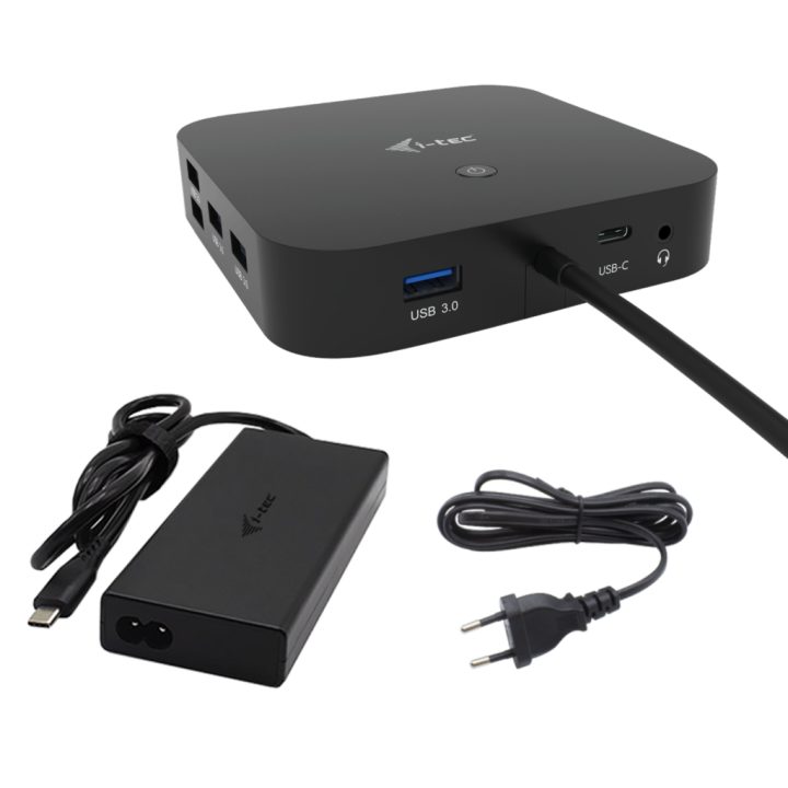 i-tec USB-C HDMI Dual DP Docking Station with Power Delivery 100 W +…