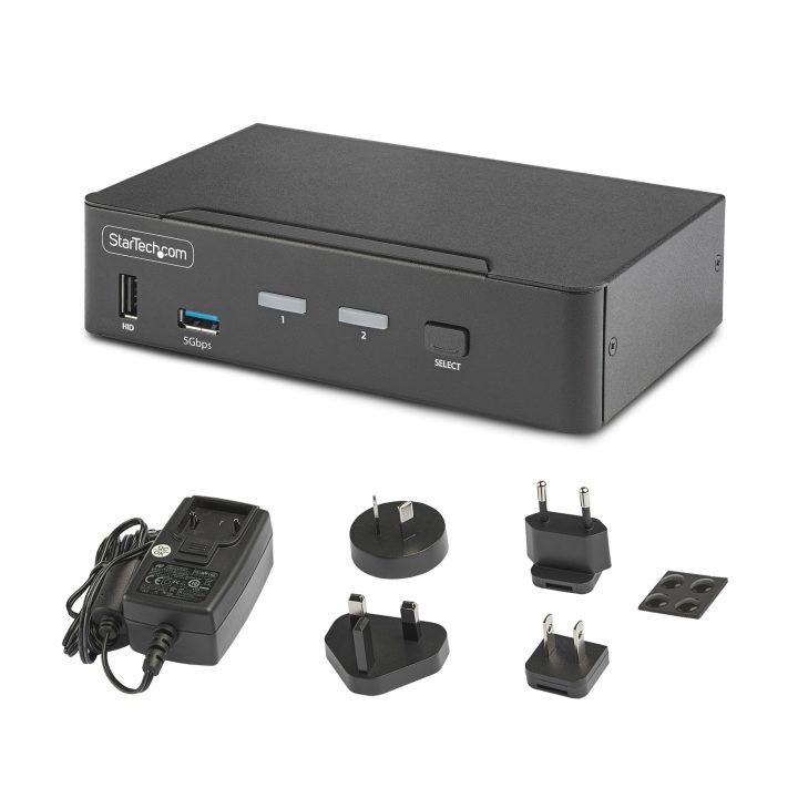 StarTech.com Switch KVM DisplayPort de 2 Portas - 8K60/4K144 - para…