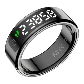 Leotec LESR01K08 LED Activity Tracker Smart Ring IPX8 Black