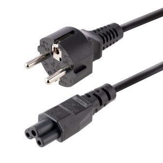 StarTech.com 3m Replacement Laptop Power Cable, EU Schuko to C5, 2.5A…