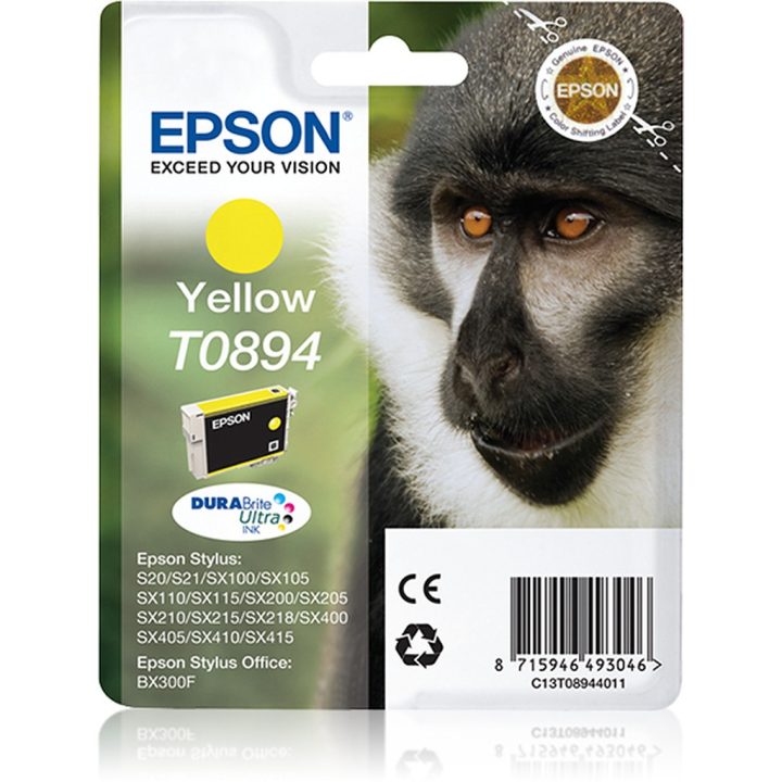 Epson Monkey Tinta amarilla T0894 DURABrite Ultra Mono