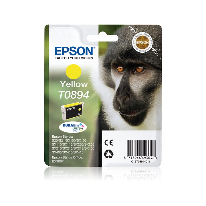 Epson Monkey Yellow Ink T0894 DURABrite Ultra Mono