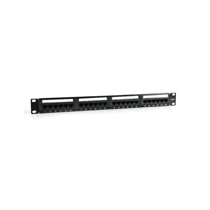 Painel de patch 2LAN 19" CAT6 24 Portas UTP (ARAP19C624UTP)