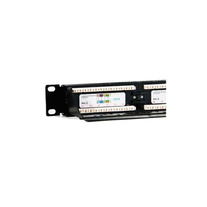 Painel de patch 2LAN 19" CAT6 24 Portas UTP (ARAP19C624UTP)