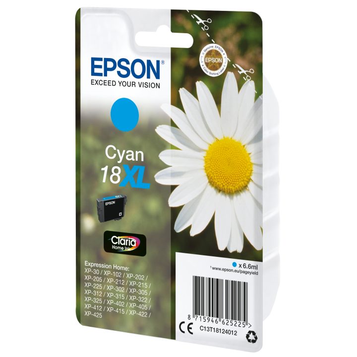 Tinta ciano Epson Daisy 18XL Claria Home Margarita
