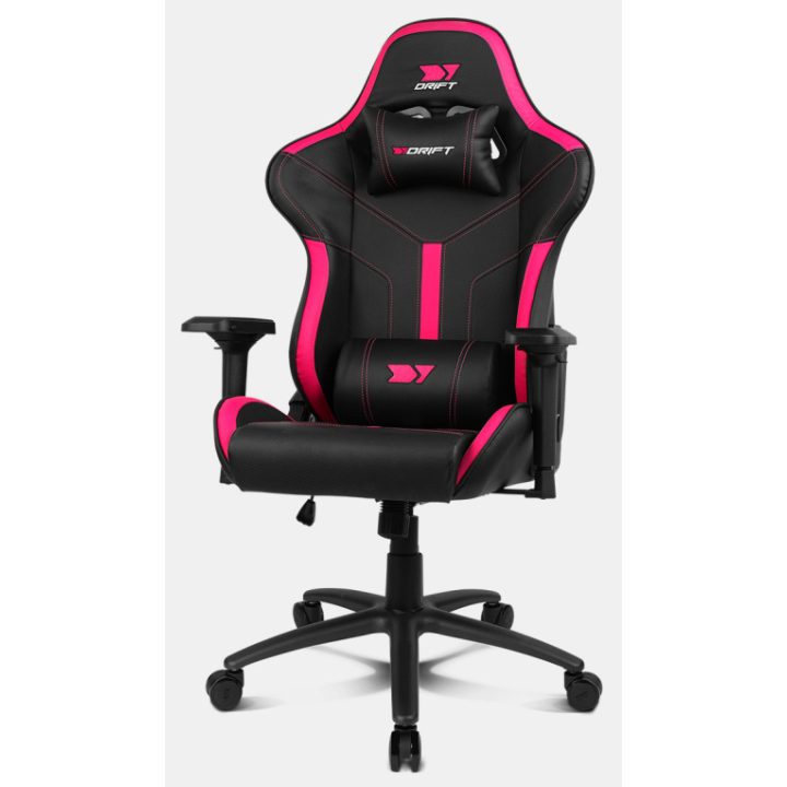 Cadeira de Gaming Drift DR350 Assento Estofado Preto, Rosa (DR350BP)