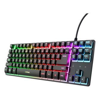 Trust GXT 833 Thado TKL Gaming Keyboard USB QWERTY Spanish Black