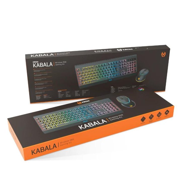 Krom KABALA | Wireless RGB SP Keyboard and Mouse Kit (NXKROMKBLSP)