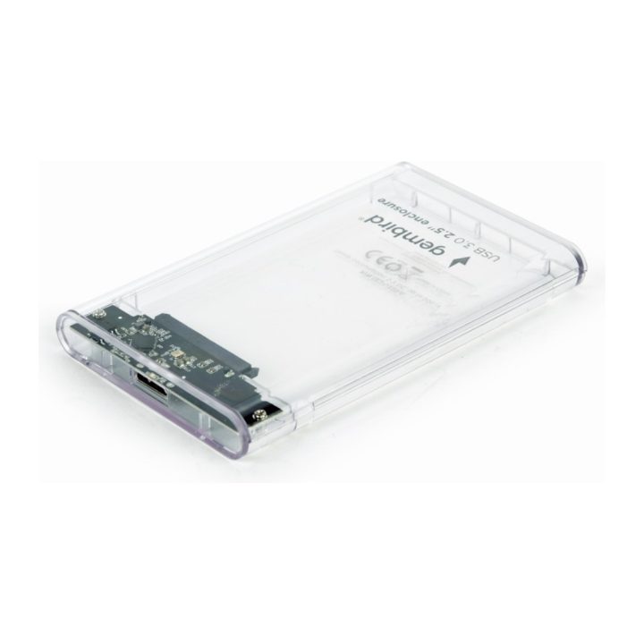 Gembird Carcaça 2,5" USB3.2 Transparente. Bolsa Transp. (EE2-U3S9-6)
