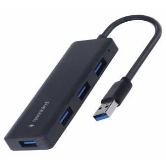 Gembird UHB-U3P4-03 base para portátil e replicador de portas Com…