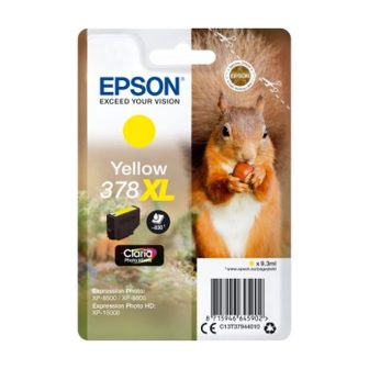 Epson Squirrel Tinta amarilla 378XL Claria Photo HD Ardilla