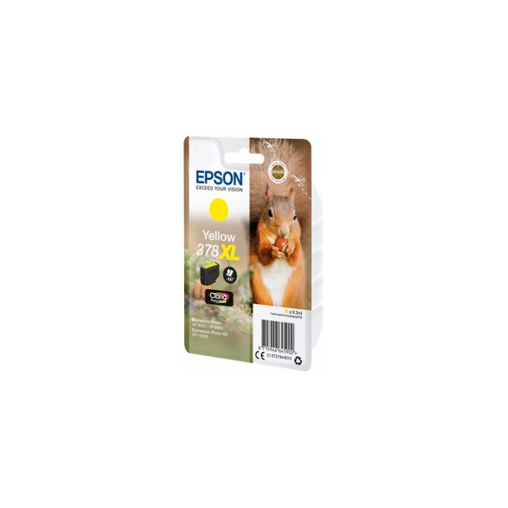 Epson Squirrel Yellow Ink 378XL Claria Photo HD Squirrel