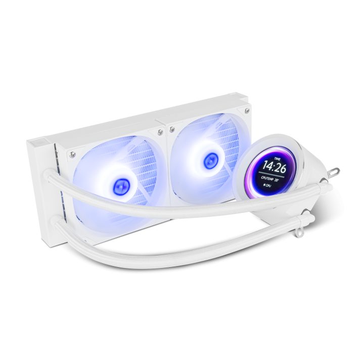 NOX hummer x-240 LCD | kit de arrefecimento líquido 240 LCD branco…