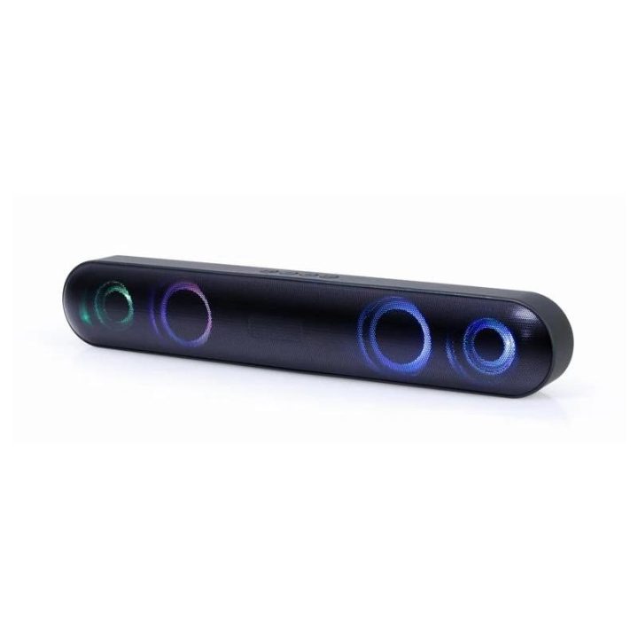 Gembird Barra sonido Bluetooth luz led negra (SPKBT-BAR400L)