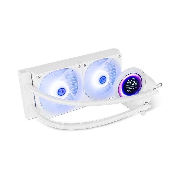 NOX hummer x-240 LCD | kit de arrefecimento líquido 240 LCD branco…