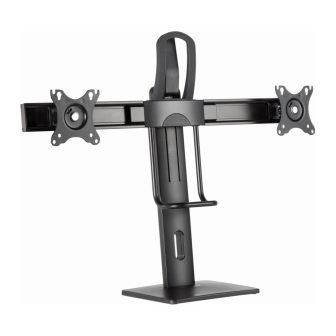 Gembird MS-D2-01 soporte para monitor 27" Escritorio Negro