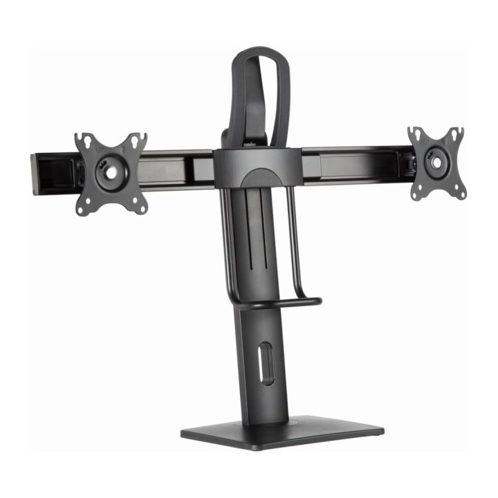 Gembird MS-D2-01 27" Monitor Stand Desk Black
