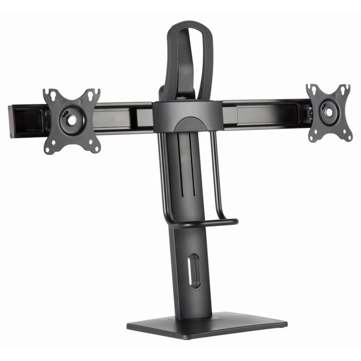 Gembird MS-D2-01 suporte para monitor 27" Secretária Preto