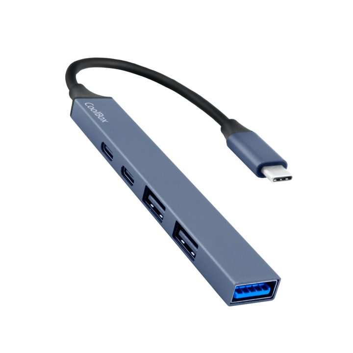 CoolBox MINIDOCK 5 ALUMINIO USB-C + PD 100W/2X USB-A/1X USB-C/1X…