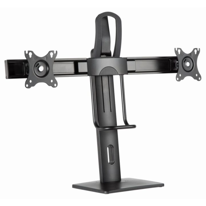 Gembird MS-D2-01 suporte para monitor 27" Secretária Preto