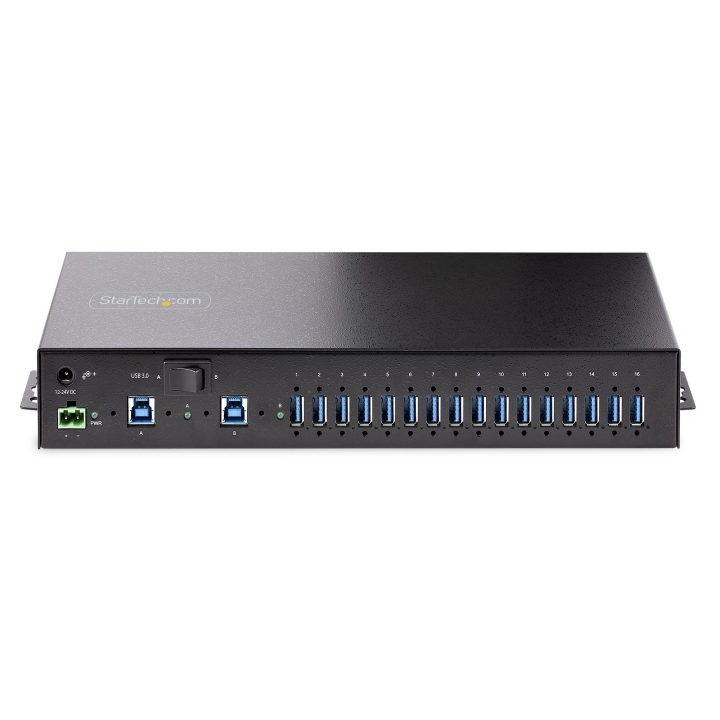 StarTech.com Hub Ladrón USB 3.0 5Gb de 16 Puertos Industrial - Metal…