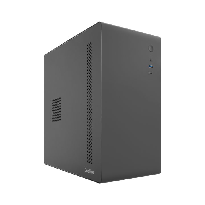CoolBox CAIXA MATX M640C USB-C 3.2 GEN1 FULLMETAL SEM FONTE + 1 VENT…