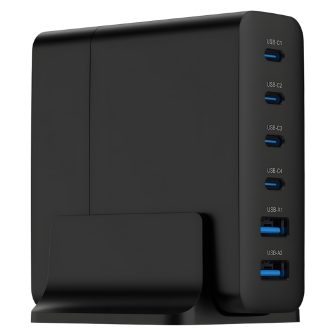 Gembird TA-UC-2A4C-PD75-01-BK carregador de dispositivo móvel…