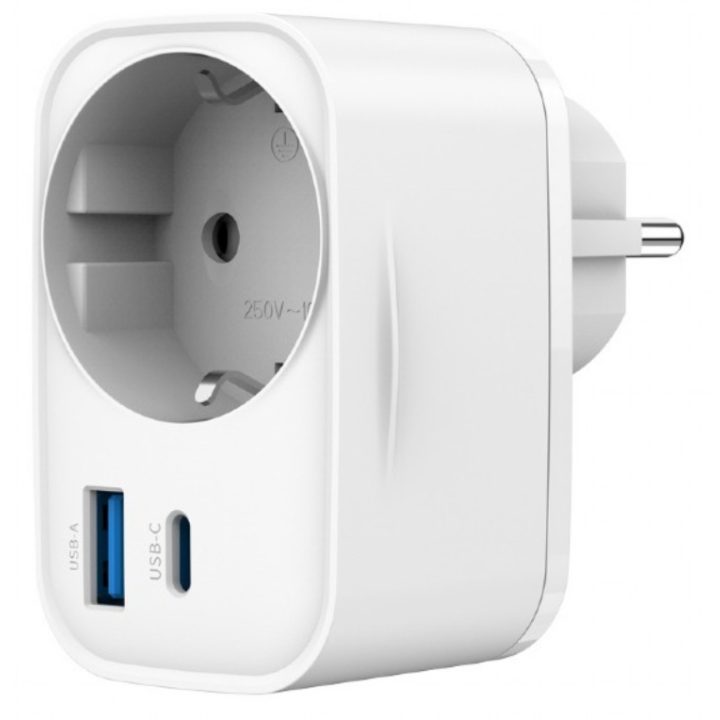 Gembird TA-ACPDQC20-01-W Universal Mobile Device Charger White AC…