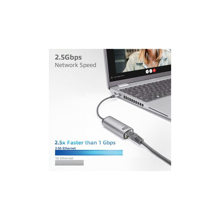 ACT AC7081 hub de interface USB 3.2 Gen 1 (3.1 Gen 1) Type-C 2500…