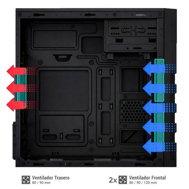 Caja ordenador CoolBox M680 matx negra (COO-PCM680-0)