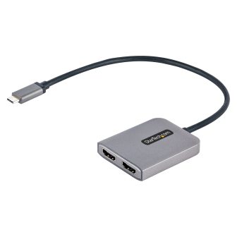 StarTech.com Adaptador USB-C para HDMI Duplo - Hub MST USB Tipo C -…