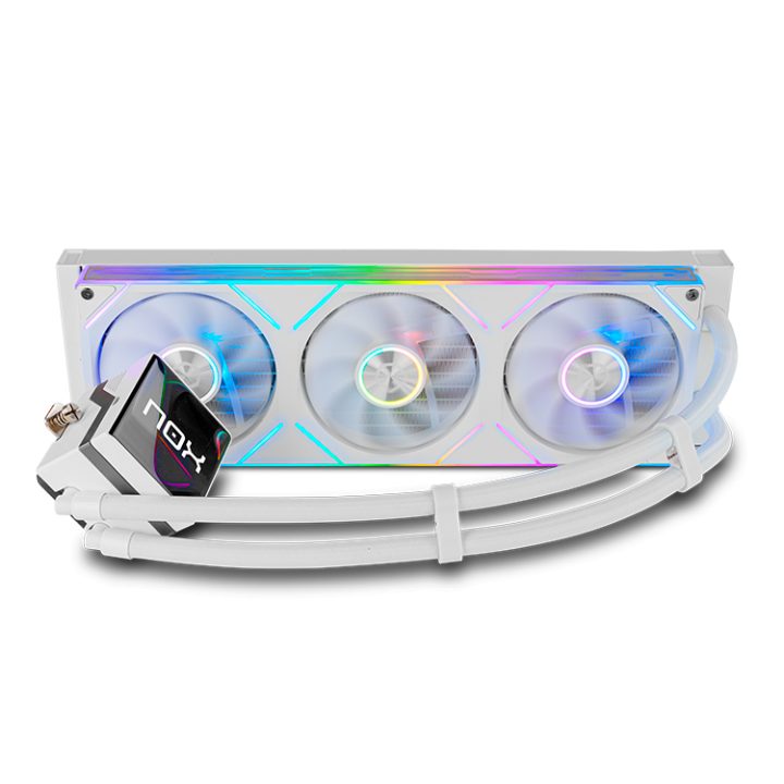 Nox Vent. HUMMER M-360 LCD Kit RL Mag ARGB Branco (NXHUMMERM360LCDWH)