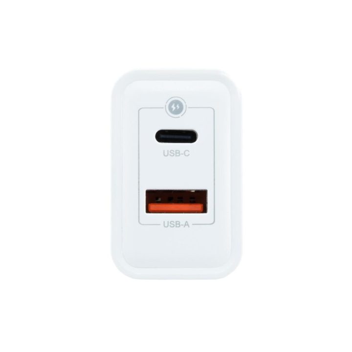 CoolBox CARGADOR GAN 30W USB-C/USB-A PARED