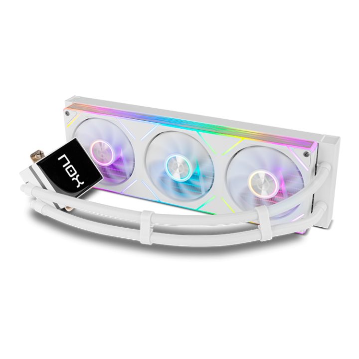 Nox Vent. HUMMER M-360 LCD Kit RL Mag ARGB Blanco (NXHUMMERM360LCDWH)