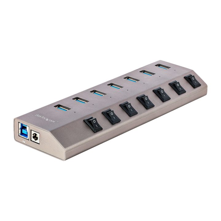 StarTech.com 7-Port USB-C Hub with USB-A Ports - USB Type C Splitter…