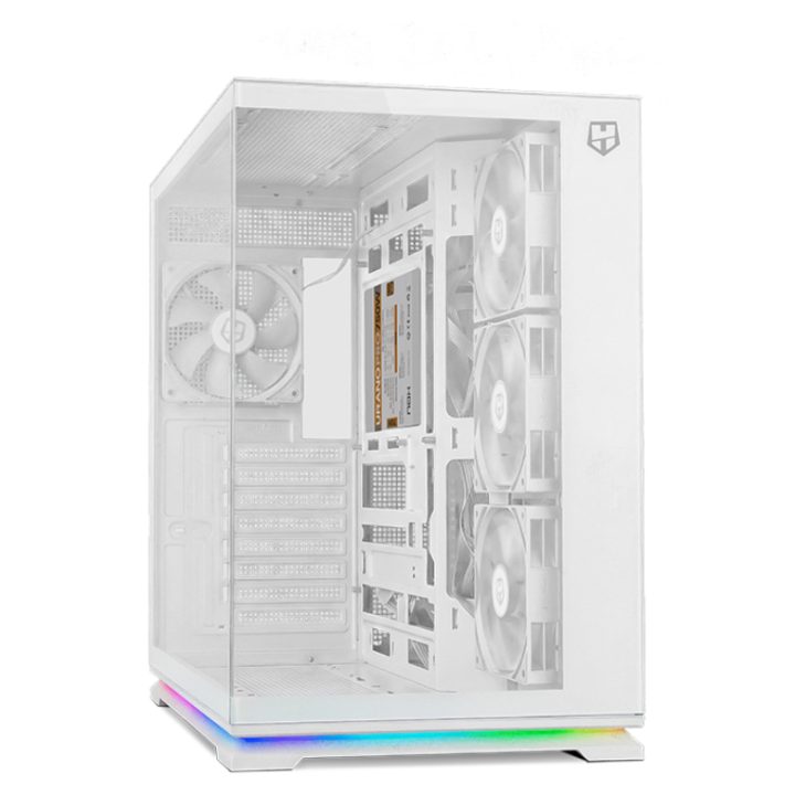 NOX ATX Mid-Tower HUMMER GALAXY ARGB White (NXHUMMERGALAXYWH)