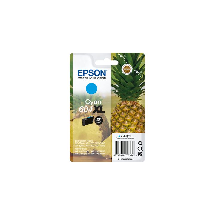 Epson Singlepack Cyan 604XL Ink