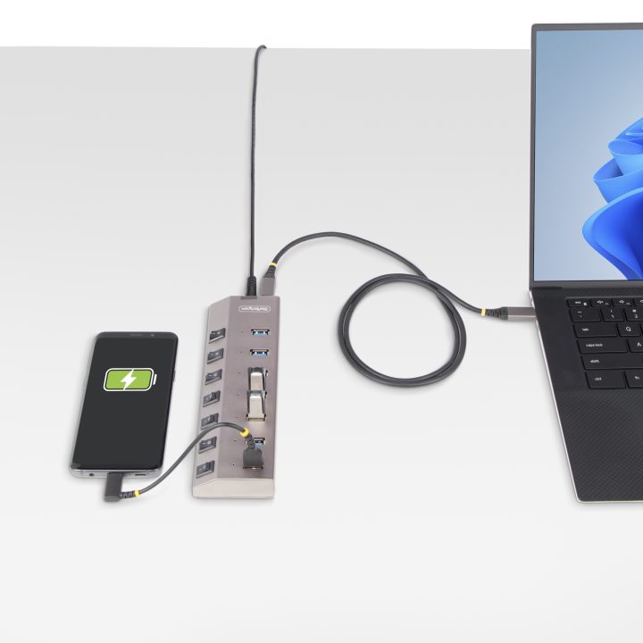 StarTech.com Hub USB-C de 7 Portas USB-A - Repartidor USB Tipo C com…