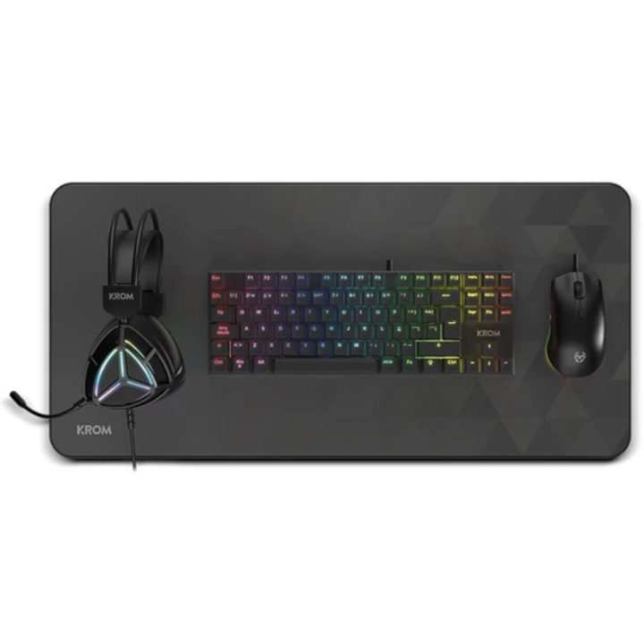Krom KLASS PCombo Gaming 4 em 1 RGB Preto (NXKROMKLASSBK) · Teclado…