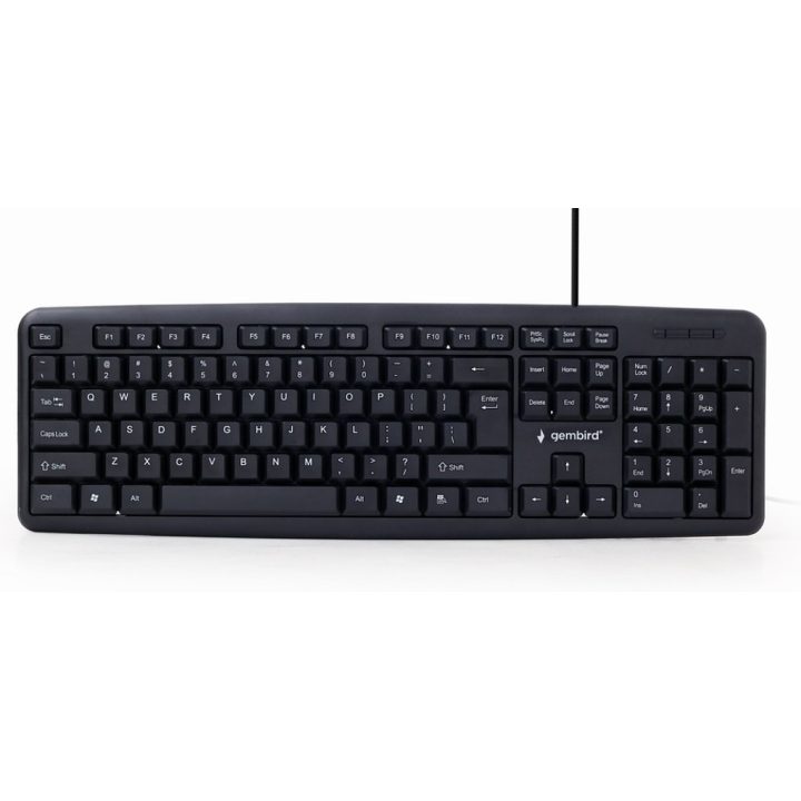 Gembird KB-U-103 teclado USB Inglês dos EUA Preto